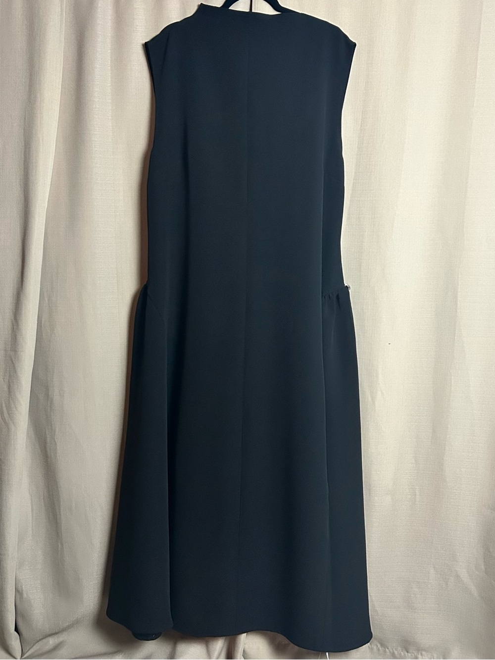 Micas  Plus Size Metallic Decor Zipper Sleeveless Maxi Dress